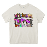 Cream witches be trippin Heavy Core Tee - CowhideDigitalArt
