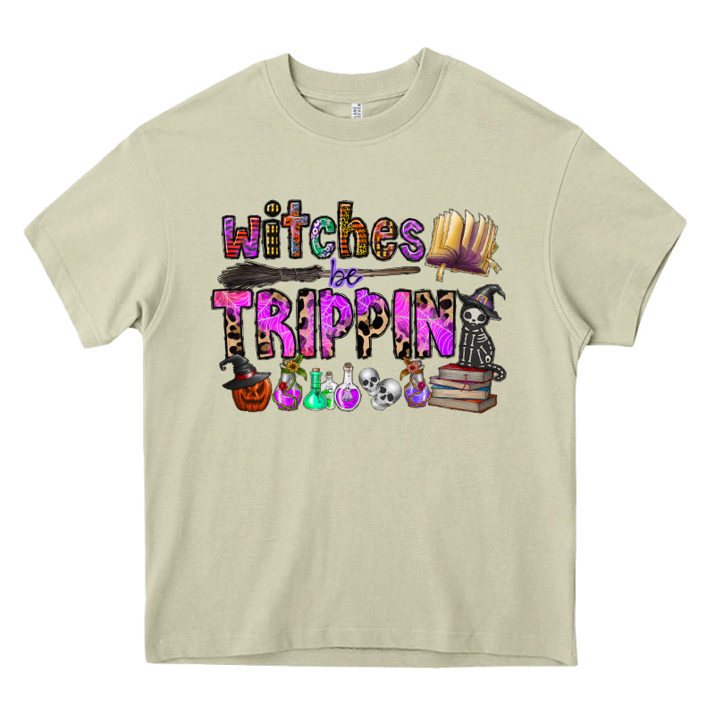 Witches Be Trippin Heavy Core Tee by CowhideDigitalArt | Teevron