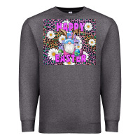 Charcoal Heather easter happy easter gnomes bunny daisys Premium Sweatshirt - Artiststas