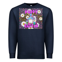 Navy easter happy easter gnomes bunny daisys Premium Sweatshirt - Artiststas