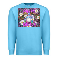 Ocean Blue easter happy easter gnomes bunny daisys Premium Sweatshirt - Artiststas