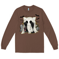 Chestnut Ghost Cat Long Sleeve Tee - texasbilliewilder