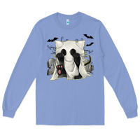 Colony Blue Ghost Cat Long Sleeve Tee - texasbilliewilder
