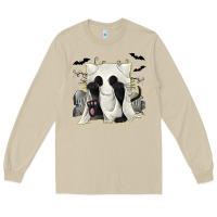 Mushroom Ghost Cat Long Sleeve Tee - texasbilliewilder