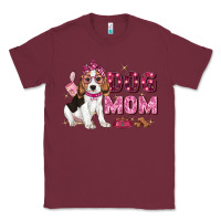 Burgundy dog mom Classic Tee - Zillion Design Studio