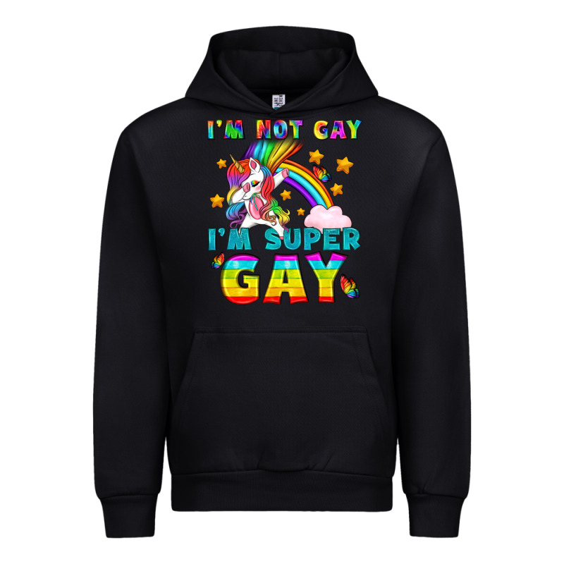 Lgbtq I'm Not Gay I'm Super Gay Urban Hoodie by BundleAndBundleShop | Teevron