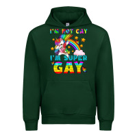 Forest Green LGBTQ I'm Not Gay I'm Super Gay Urban Hoodie - BundleAndBundleShop