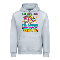 Heather Grey LGBTQ I'm Not Gay I'm Super Gay Urban Hoodie - BundleAndBundleShop