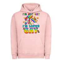 Pigment Salmon LGBTQ I'm Not Gay I'm Super Gay Urban Hoodie - BundleAndBundleShop