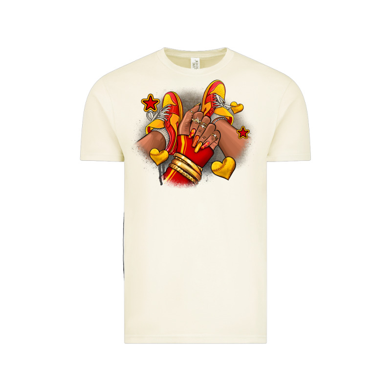 Softball Afro Girl Sneakers Vintage Tee by RanaPortraitStore | Teevron