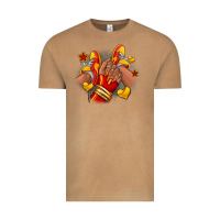 Vintage Camel Softball afro girl sneakers Vintage Tee - RanaPortraitStore