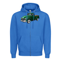 True Royal western green truck right 34 view Zipper Hoodie - FaDigitalArtStudio