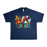 Navy a  teacher Urban Heavy Tee - Zillion Design Studio