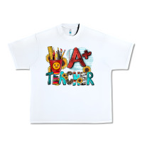 White a  teacher Urban Heavy Tee - Zillion Design Studio