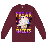 Burgundy Freak In The Sheets Long Sleeve Tee - texasbilliewilder
