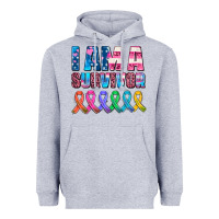 Heather Grey i am a survivor with all cancer ribbons Heavyweight Hoodie - AdoDesignShop