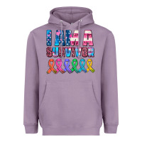 Lavender i am a survivor with all cancer ribbons Heavyweight Hoodie - AdoDesignShop