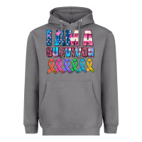 Storm i am a survivor with all cancer ribbons Heavyweight Hoodie - AdoDesignShop
