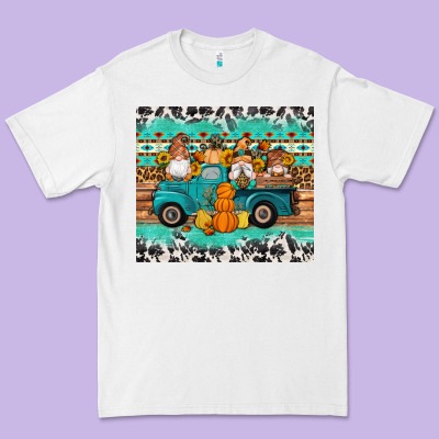 Western Fall Truck Gnomes Tumbler Premium Tee Designed By Artiststas
