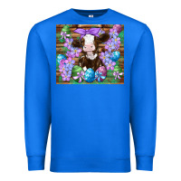 True Royal easter cow eggs flowers daisys Premium Sweatshirt - Artiststas