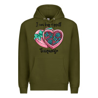 Army Green i can buy myself turquoise Premium Hoodie - MaliasSmallBusiness