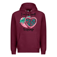 Burgundy i can buy myself turquoise Premium Hoodie - MaliasSmallBusiness