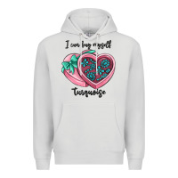 Dove Grey i can buy myself turquoise Premium Hoodie - MaliasSmallBusiness
