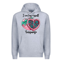 Heather Grey i can buy myself turquoise Premium Hoodie - MaliasSmallBusiness