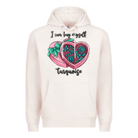 Pale Pink i can buy myself turquoise Premium Hoodie - MaliasSmallBusiness