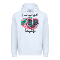 White i can buy myself turquoise Premium Hoodie - MaliasSmallBusiness