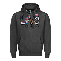 Charcoal Heather for the lovee of america gnome Zipper Hoodie - CowhideDigitalArt