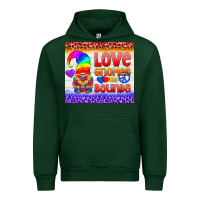 Forest Green LGBTQ+ Love Gnomes No Bounds Tumbler Urban Hoodie - BundleAndBundleShop