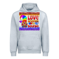 Heather Grey LGBTQ+ Love Gnomes No Bounds Tumbler Urban Hoodie - BundleAndBundleShop