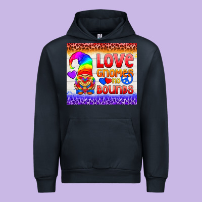 Lgbtq+ Love Gnomes No Bounds Tumbler Urban Hoodie Designed By Bundleandbundleshop
