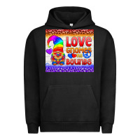 Pigment Black LGBTQ+ Love Gnomes No Bounds Tumbler Urban Hoodie - BundleAndBundleShop