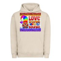 Pigment French Oak LGBTQ+ Love Gnomes No Bounds Tumbler Urban Hoodie - BundleAndBundleShop