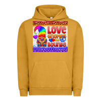 Pigment Peanut Butter LGBTQ+ Love Gnomes No Bounds Tumbler Urban Hoodie - BundleAndBundleShop