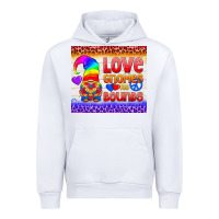 White LGBTQ+ Love Gnomes No Bounds Tumbler Urban Hoodie - BundleAndBundleShop