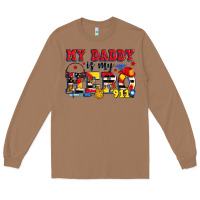 Toasted Coconut my daddy is my hero dispatcher Long Sleeve Tee - Zillion Design Studio