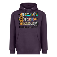 Plum western pencils teach love inspire Heavyweight Hoodie - JahusDesignShop
