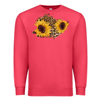 Cardinal sunflower leopard patch Premium Sweatshirt - AdoDesignShop