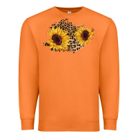Carrot sunflower leopard patch Premium Sweatshirt - AdoDesignShop