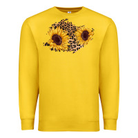 Lemon sunflower leopard patch Premium Sweatshirt - AdoDesignShop