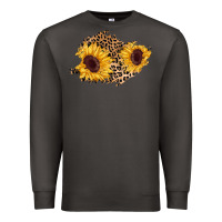 Smoke sunflower leopard patch Premium Sweatshirt - AdoDesignShop