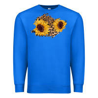 True Royal sunflower leopard patch Premium Sweatshirt - AdoDesignShop