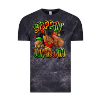 Cloud Black Steppin' into Juneteenth sneaker and heel afro wom Vintage Tee - RanaPortraitStore
