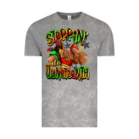 Cloud Rock Steppin' into Juneteenth sneaker and heel afro wom Vintage Tee - RanaPortraitStore
