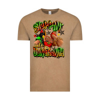 Vintage Coffee Steppin' into Juneteenth sneaker and heel afro wom Vintage Tee - RanaPortraitStore