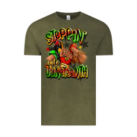 Vintage Olive Steppin' into Juneteenth sneaker and heel afro wom Vintage Tee - RanaPortraitStore