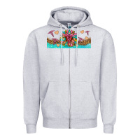 Heather Grey nurse sunflower libbey glass Zipper Hoodie - HRA Design Shop